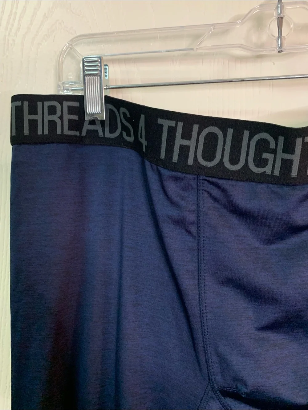 Threads 4 Thought Mens Navy and Teal Performance Leggings. SZ XXL
